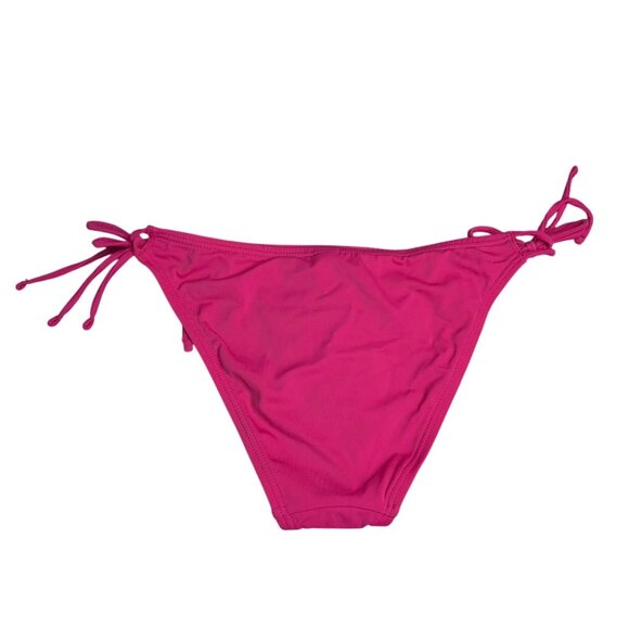 Echo New York Womens Tie-Side String Bikini Bottom Medium Pink - Picture 2 of 5